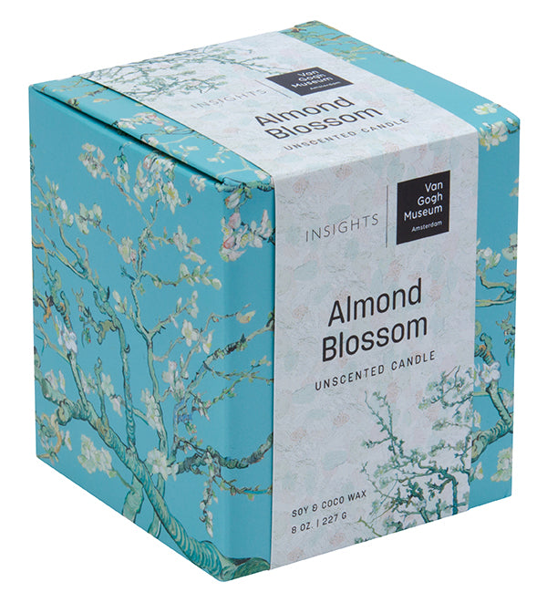 Van Gogh Almond Blossom Unscented Glass Candle
