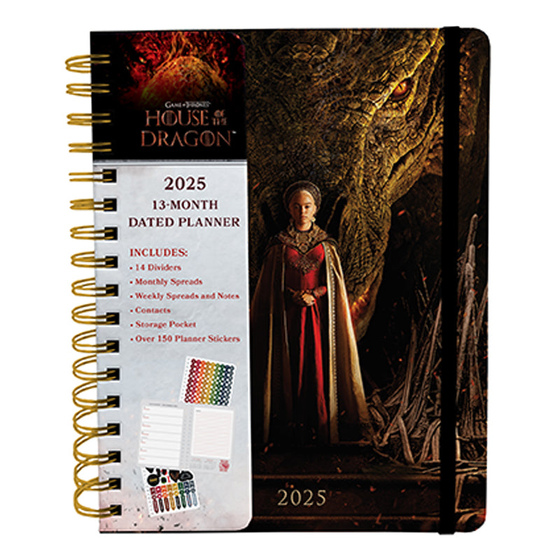 2025 House of the Dragon 13 Month Weekly Planner