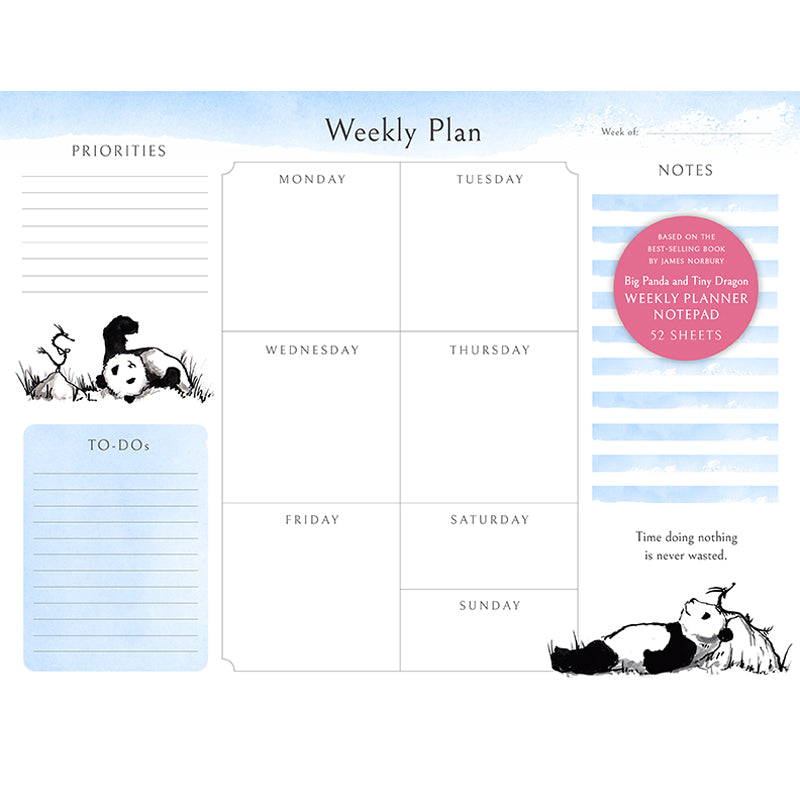 Big Panda and Tiny Dragon Weekly Planner Notepad