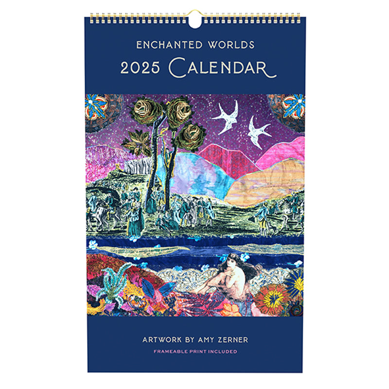 2025 Enchanted Worlds Poster Wall Calendar