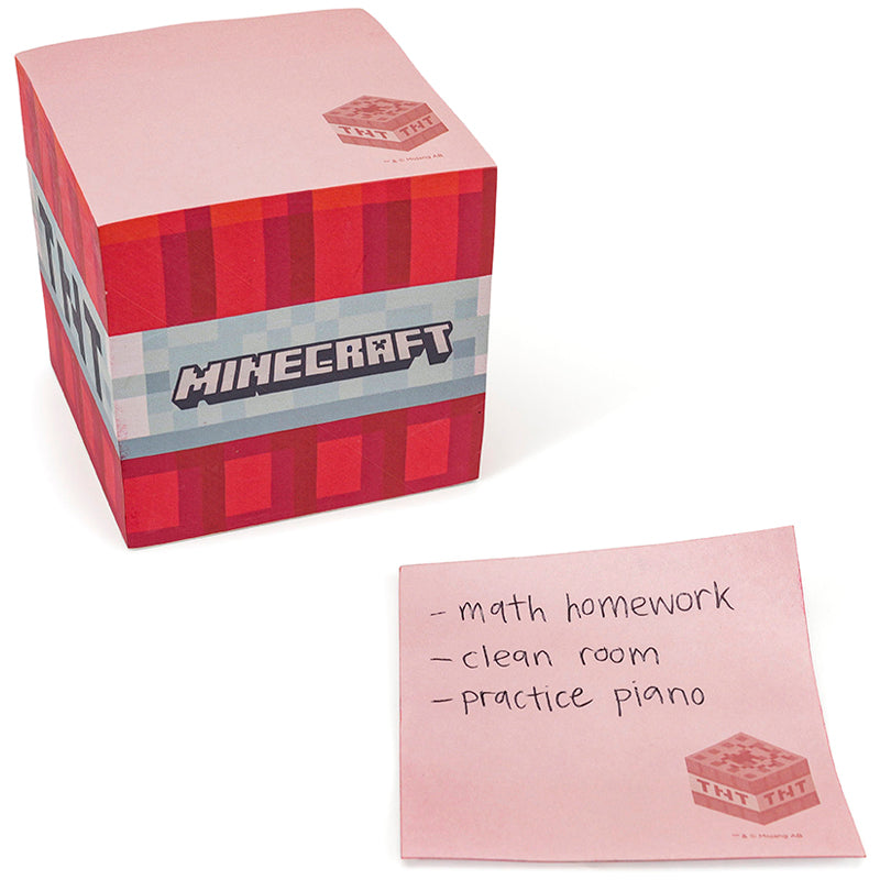 Minecraft: TNT Sticky Note Cube