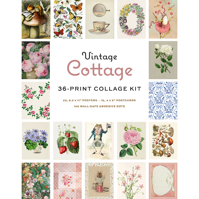 Vintage Cottage Wall Collage Kit