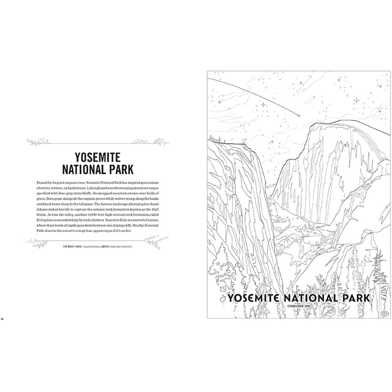 The Art of the National Parks Coloring Book Kit