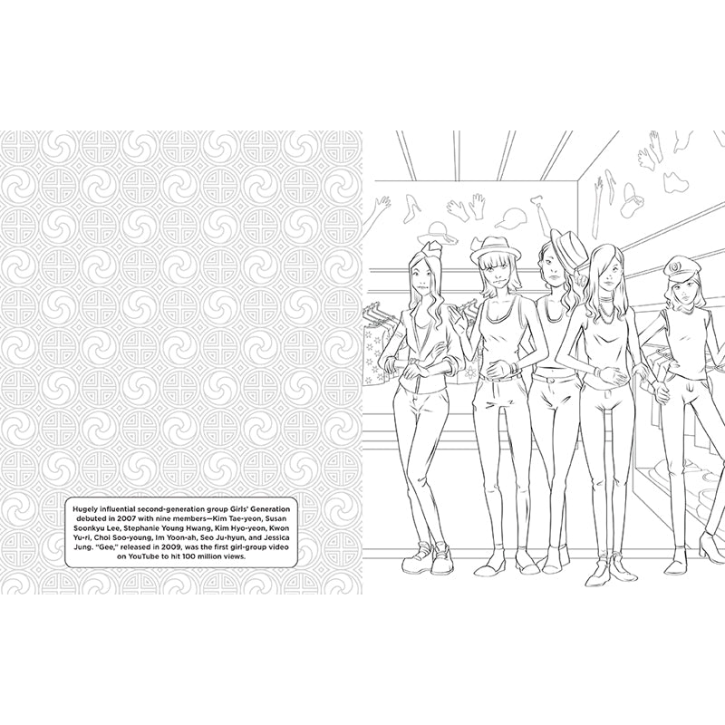 I Love K-pop Coloring and Activity Book