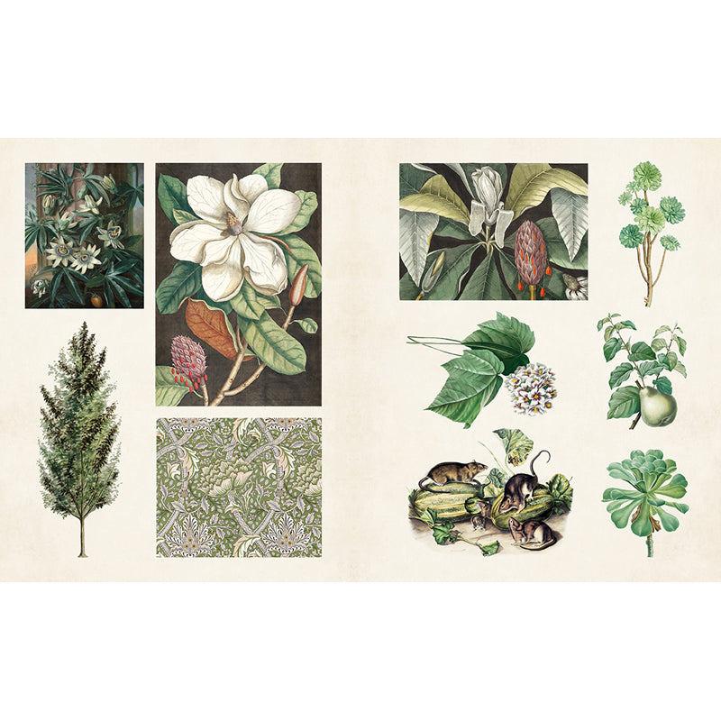 Vintage Botanical Sticker Book