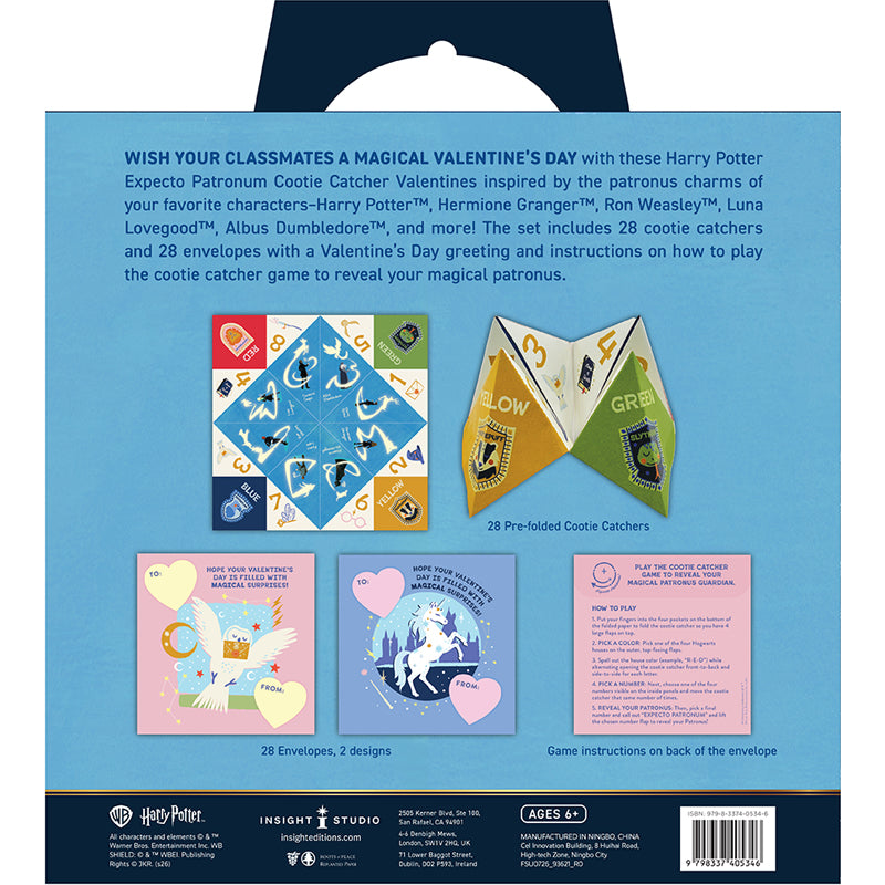 Harry Potter: Expecto Patronum Cootie Catcher Valentines