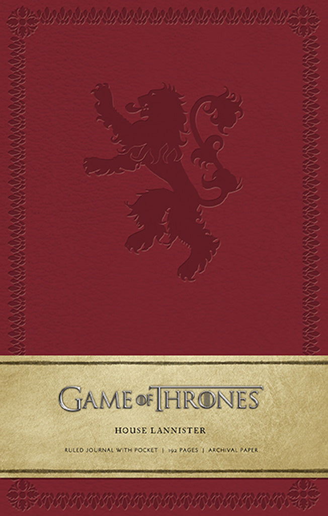 Game of Thrones: House Lannister Hardcover Ruled Journal (Large)