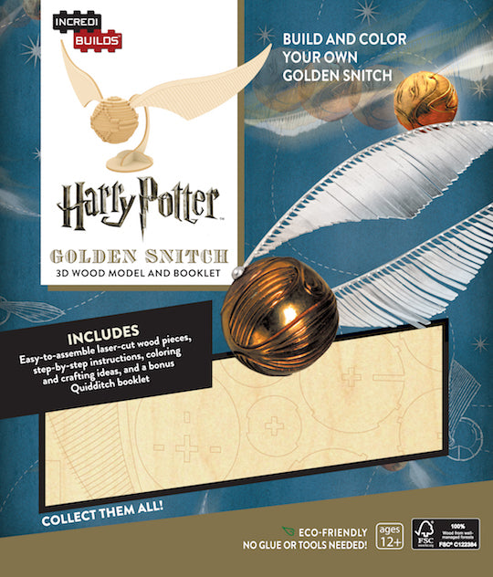 IncrediBuilds: Harry Potter: Golden Snitch 3D Wood Model