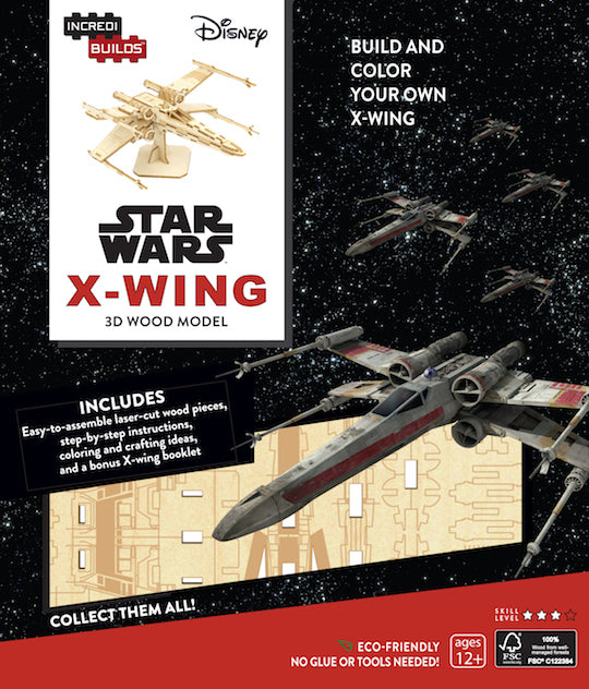 IncrediBuilds: Star Wars: X-Wing 3D Wood Model