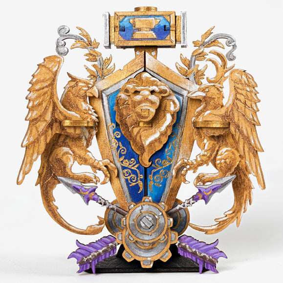 Incredibuilds: World of Warcraft: Alliance 3D Wood Model and Poster