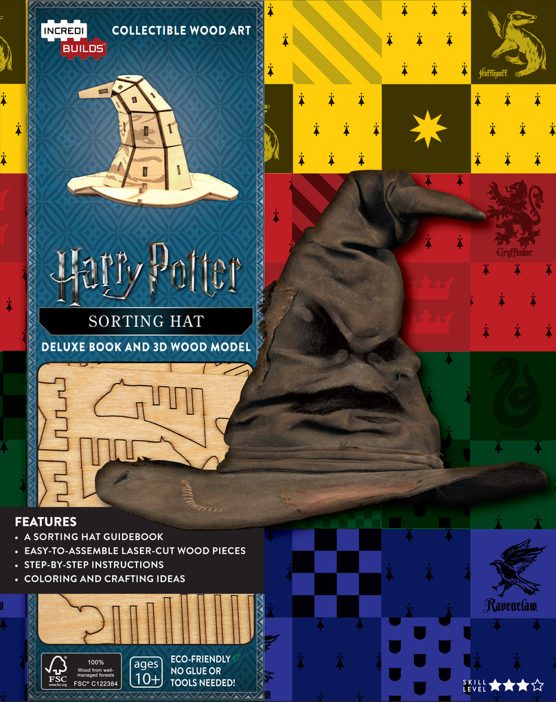 IncrediBuilds: Harry Potter: Sorting Hat Deluxe Book and Model Set
