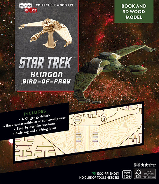 IncrediBuilds: Star Trek: Klingon Bird-of-Prey Book and 3D Wood Model