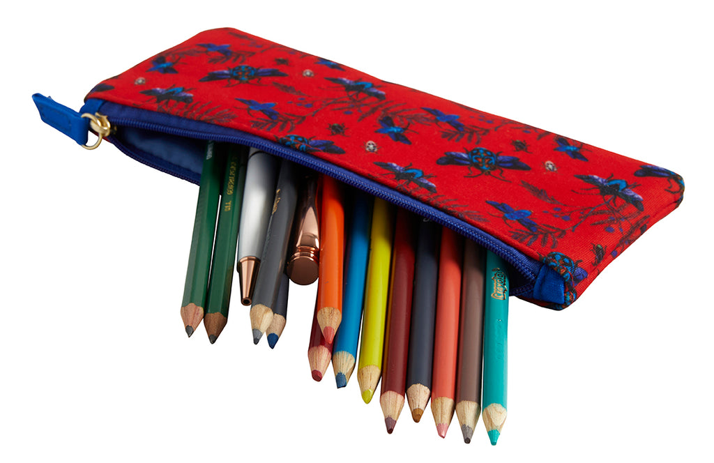 Art of Nature: Flight of Beetles Pencil Pouch