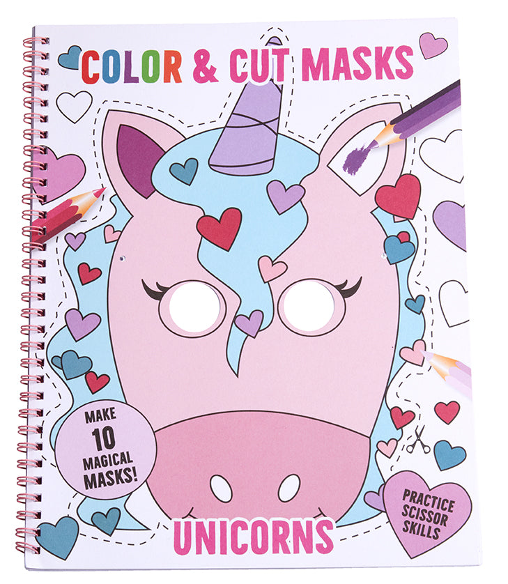 Color & Cut Masks: Unicorns