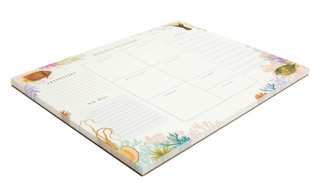 Art of Nature: Under the Sea Weekly Planner Notepad