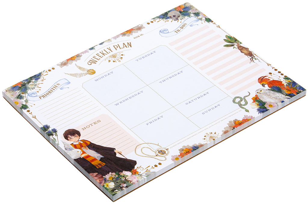 Harry Potter: Floral Fantasy Weekly Planner Notepad